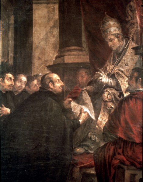 St. Ignatius of Loyola at the feet of Pope Paul III, in the event of the approval of the Society ?