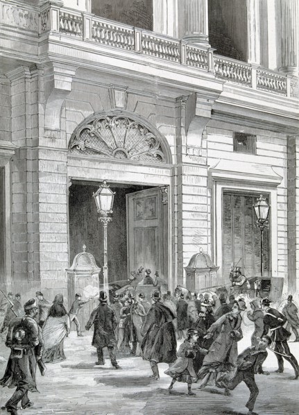 Attack on December 31, 1879 against King Alphonse XII of Spain and the Queen to coming into the p?
