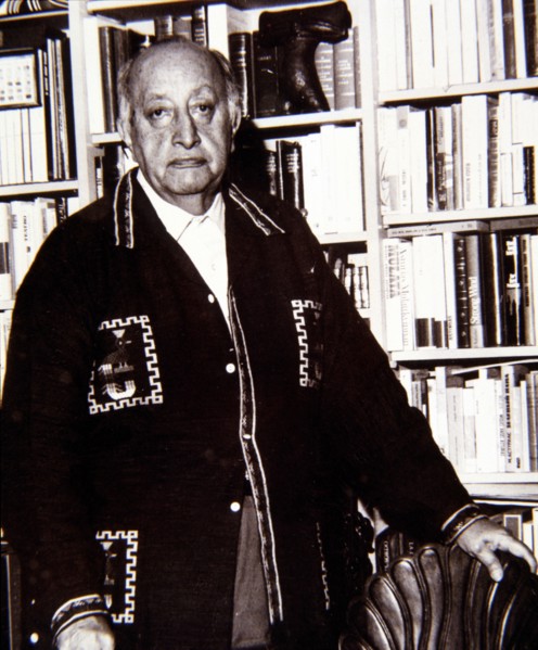 Miguel Angel Asturias, Guatemalan writer (1899-1974), photo 1969.