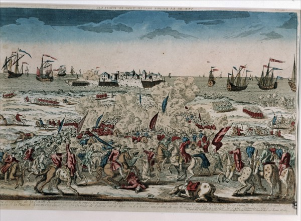 Uprising of Portugal, battle of Remportee, Spanish and French troops commanded by Count of Aranda.