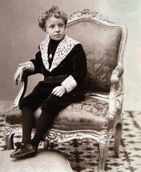 Alfonso XIII, King of Spain. (1886-1941) photo of the king when was a child under the regency of ?