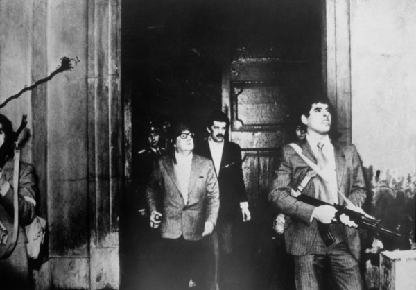 Salvador Allende Gossens (1909 - 1973), last photo of the President of Chile, made ??during the i?