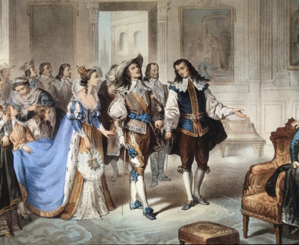 Visit to El Escorial by painter Murillo' by Bartolome Murillo (1617-1682).