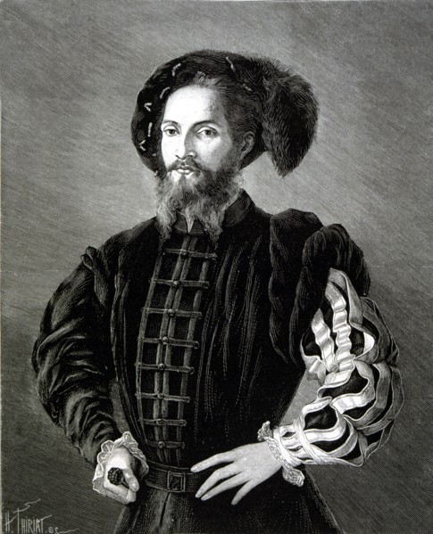 Cesar Borgia (1475-1507), ecclesiastical and political, engraving of Spanish and American Illustr?
