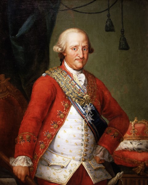 Portrait of Carlos IV' (1748-1819), King of Spain,  Oil painting by Antonio Carnicero.