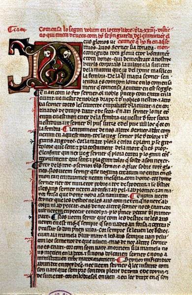 'Book of Contemplation on God' by Ramon Llull, written in Majorcan and translated from Arabic in?