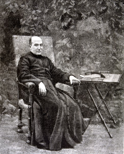Luis Coloma (1851-1914). Spanish religious and writer, engraving from the Ilustración Española y ?