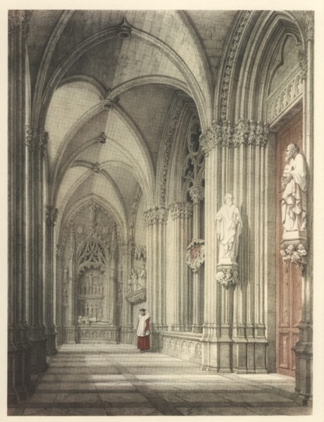 Barbarana door of the cathedral of Pamplona.
