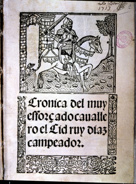 Cover 'El Cid Campeador', Rodrigo Diaz de Vivar, the Cid (1043? -1099), Castilian knight.