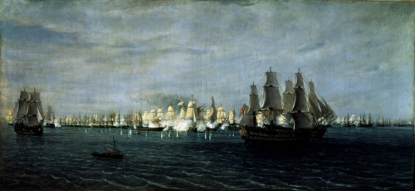 Battle of Trafalgar (21 October 1805).