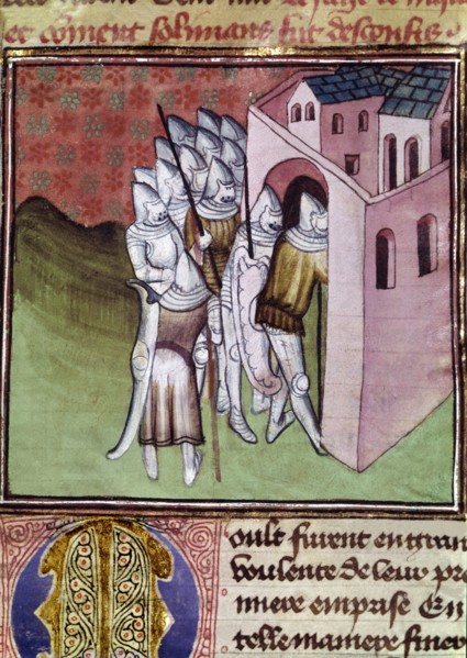 Expedition of Godfrey of Bouillon (1061-1100) to the Holy Land, siege of Nicaea in Bithynia and d?