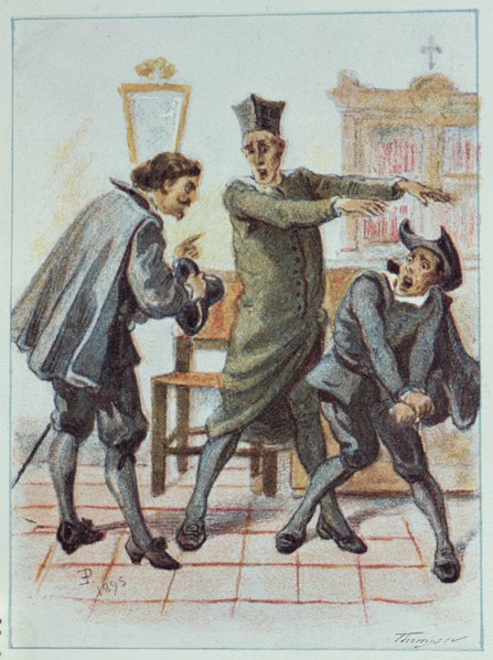 Illustration of the 19th century in 'El Alguacil alguacilado' (The bailiffed bailiff), by Francis?