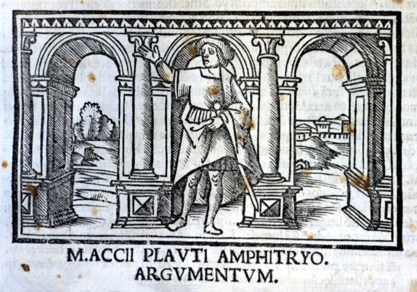 Engraving belonging to the Act I of the play 'Amphitryo', by Tito Maccio Plautus, in an edition o?