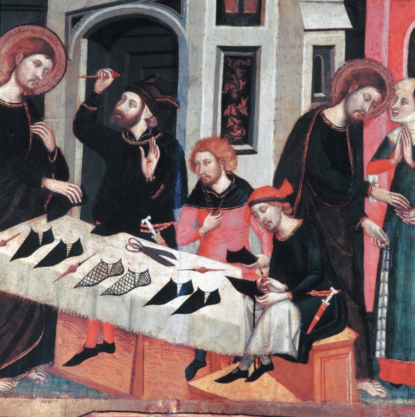 Saint Mark heals the wounded hand of the shoemaker Aniano, table of the 'Altarpiece of Saint Mark?
