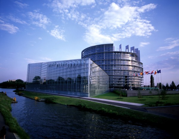 Strasbourg, exterior view of the European Parliament.