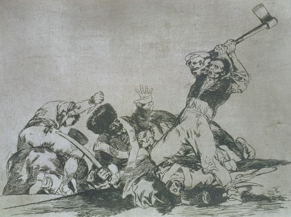 The Disasters of War, a series of etchings by Francisco de Goya (1746-1828), plate 3: 'Lo mismo' ?