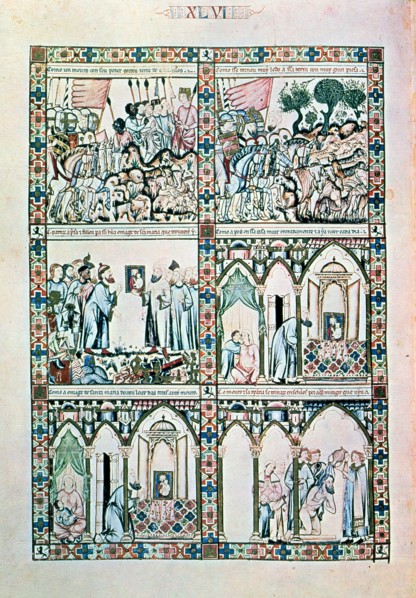 Cantiga XLVI: 'Esta é como a omagen de Santa Maria, que un mouro guardava en sa casa onrradamente?