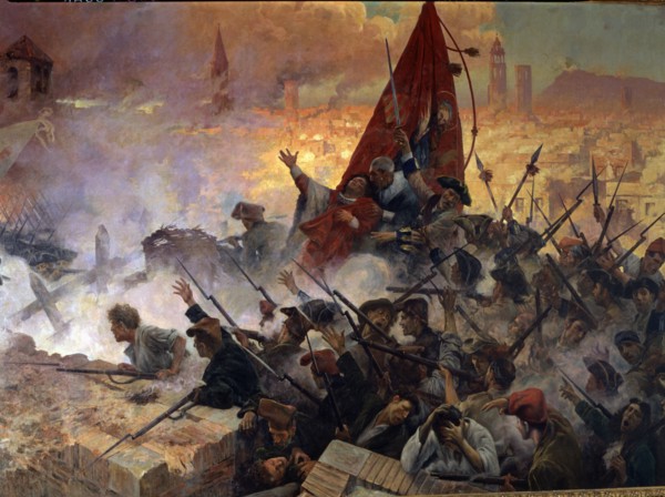 War of the Spanish Succession (1701 - 1715), 'Onze de setembre, 1711', Rafael de Casanovas wounde?