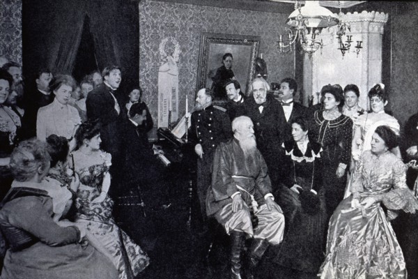 Rimsky Korsakov, the bass Feodor Chaliapine, the composer Cesar Cui and the singer Blumenthal dur?
