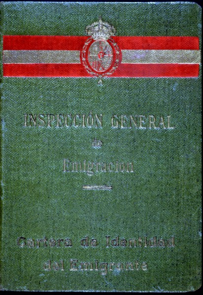 Identity wallet of the emigrant, it was required sealed and with a passord prior to travel to wor?