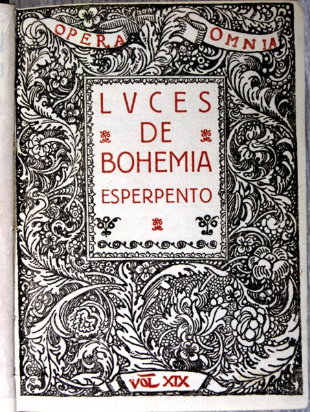 Cover of 'Luces de Bohemia' by Valle Inclan.