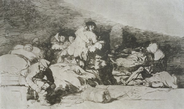 The Disasters of War, a series of etchings by Francisco de Goya (1746-1828), plate 25: 'También e?