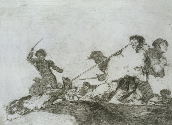 The Disasters of War, a series of etchings by Francisco de Goya (1746-1828), plate 29: 'Lo merecí?
