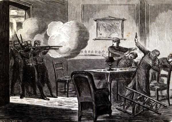 Uprising of 1866, mutiny or revolt of the sergeants at San Gil barracks in Madrid on June 22, 186?