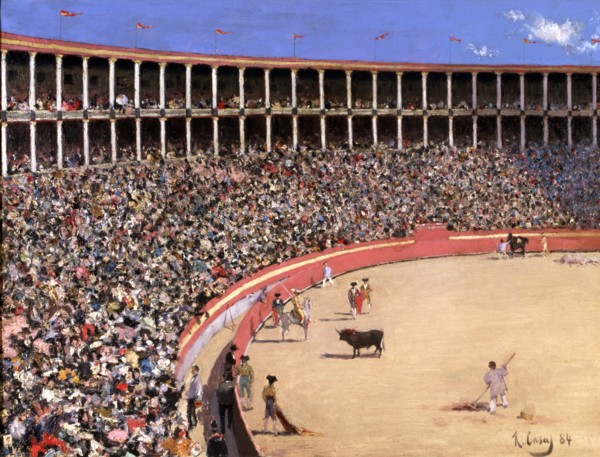 'Bullfighting', 1884, oil by Ramon Casas.