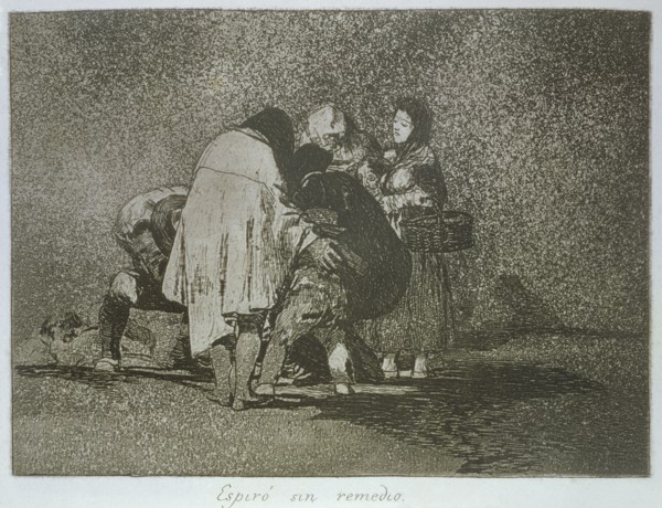 The Disasters of War, a series of etchings by Francisco de Goya (1746-1828), plate 53: 'Espiró si?