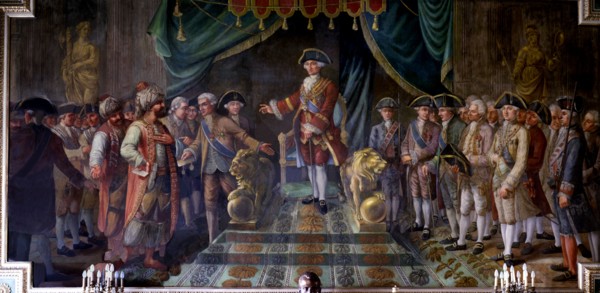 Reception hosted by King Charles III to the Ambassadors of the Ottoman Empire.