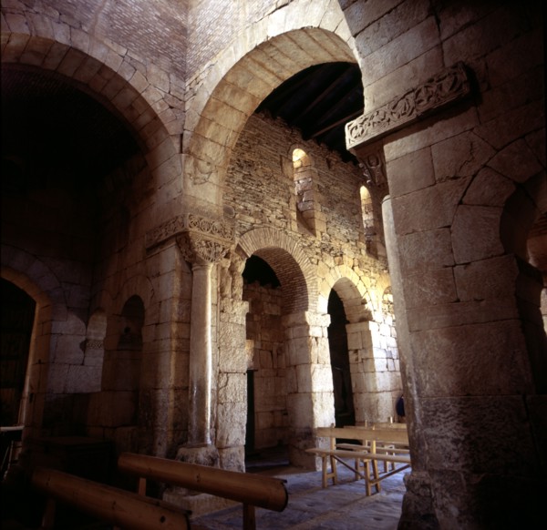 Interior view of the Church of San Pedro de la Nave Campillo (Zamora).