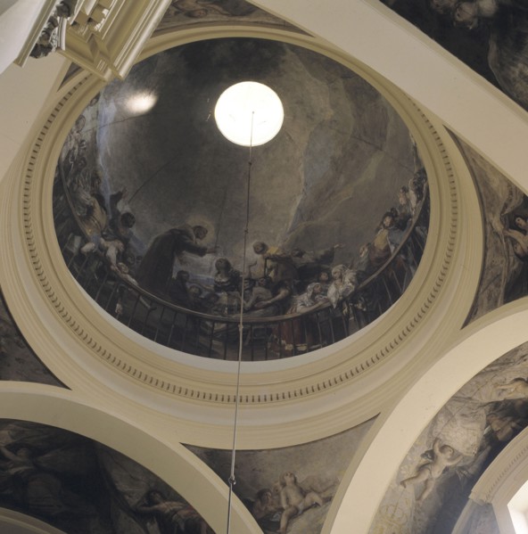 Mural paintings in the ceiling of the Church of San Antonio de la Florida.