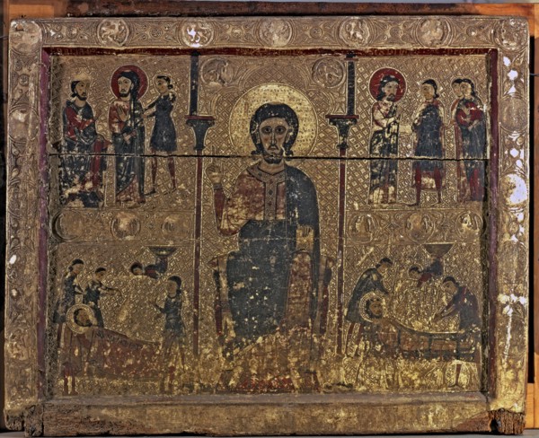 Frontal of the altar of San Vicente, tempera painting from the church of San Vicente Martyr of Tr?