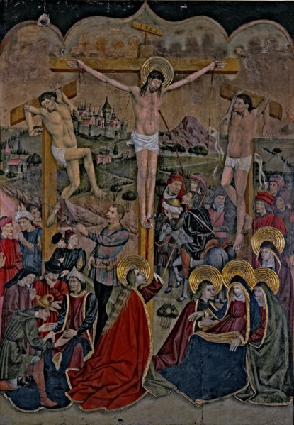 'The Crucifixion', Tempera Painting from the Hospital of Our Lady of Hope, by Bernardo de Aras.