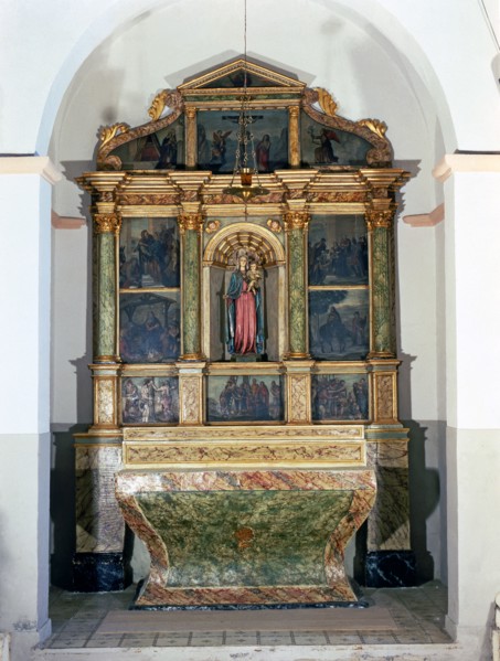 Roser altarpiece in the church of Sant Joan de Olesa Bonesvalls, painted in 1596.