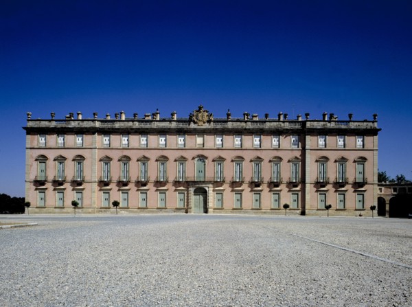Main façade of the Royal Palace of Riofrio (Segovia), built by order of Queen Elizabeth Farnese i?