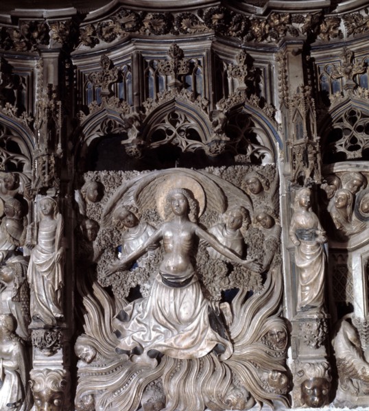 Martyrdom of Santa Tecla', detail of the predella in the main altar of the cathedral of Tarragona.