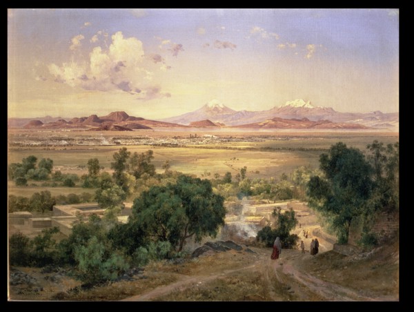 'The Valley of Mexico from the hills of Tacubaya', oil, 1894 by Jose Maria Velasco.
