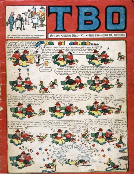 Cover of the children's magazine 'TBO'. Barcelona, II era, No. 11.