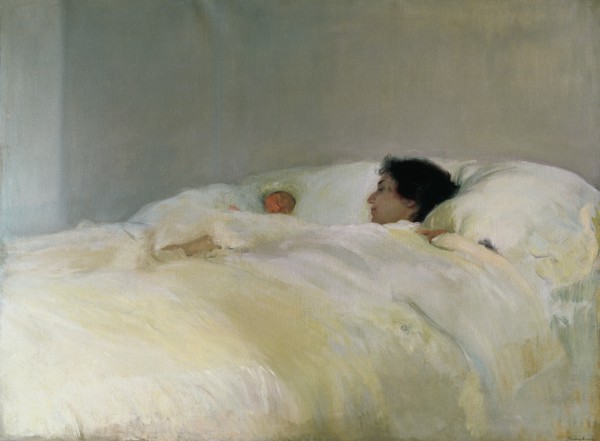 'Mother', oil, 1895, by Joaquin Sorolla.