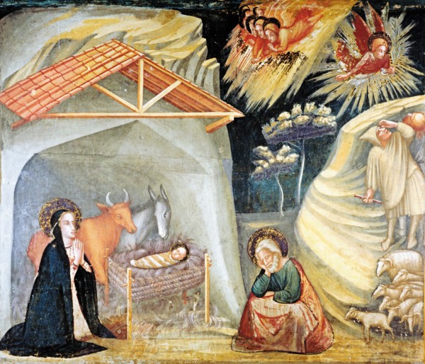 'Birth of Jesus in Bethlehem' detail of the paintings by Ferrer Bassa, frescoes preserved in the?
