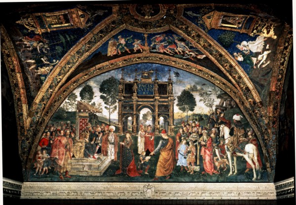 The Dispute of St. Catherine', painting by Pinturicchio.