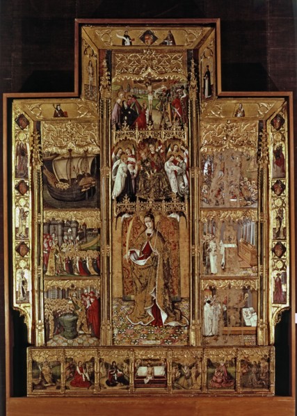Altarpiece of St. Ursula, from the parish church of Cubells (Lleida).
