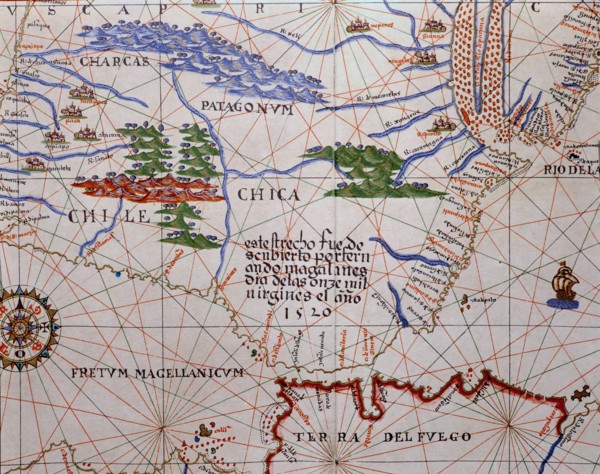 'Atlas of Joan Martines', 1587, representing the Strait of Magellan and the Southern Cone of the?