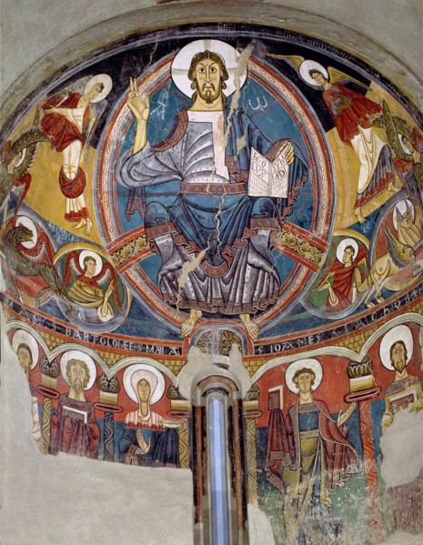 Pantocrator in the apse of the church of Sant Climent de Taüll in the Vall de Boi (Boi Valley), A?
