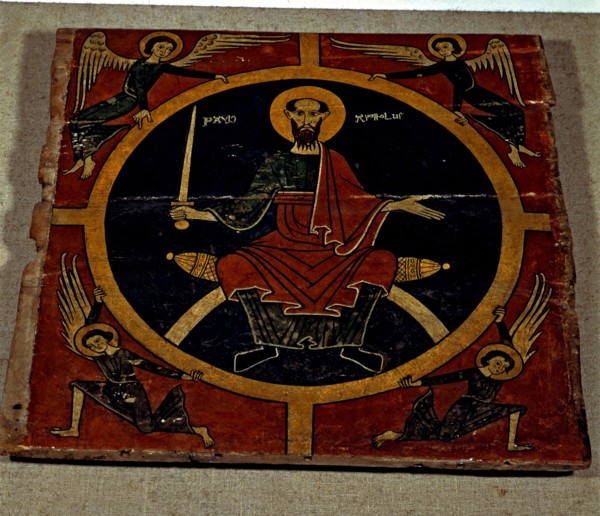Ceiling with the figure of Apostle Saint Paul, supposedly from Orós, Pallars Sobirà, painting on ?