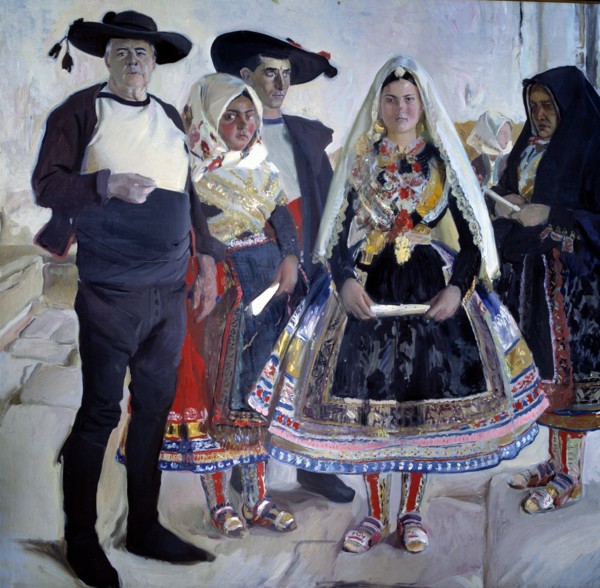 'Types of Lagartera', oil, 1912 by Joaquin Sorolla.
