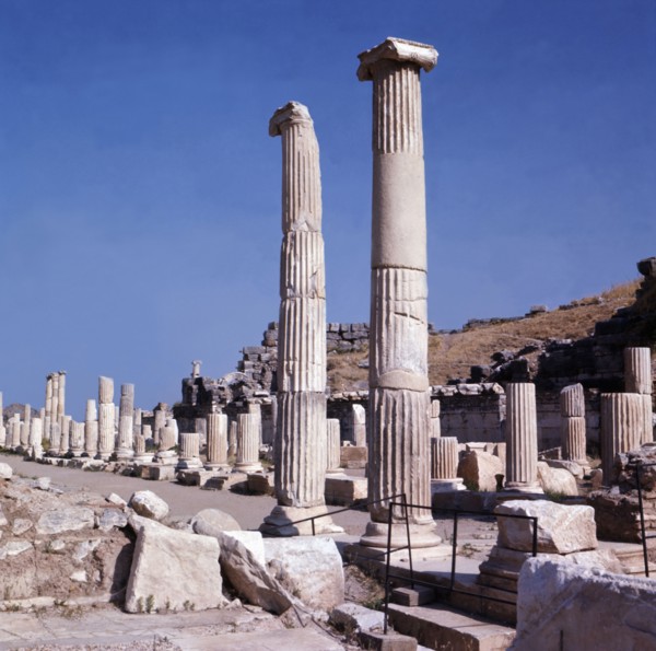 Columns from the ruins of Ephesus.