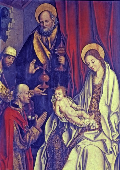Detail of the 'Epiphany', table by Fernando Gallego.